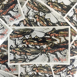 Art 4 All Salmon Fly Sticker in One Color